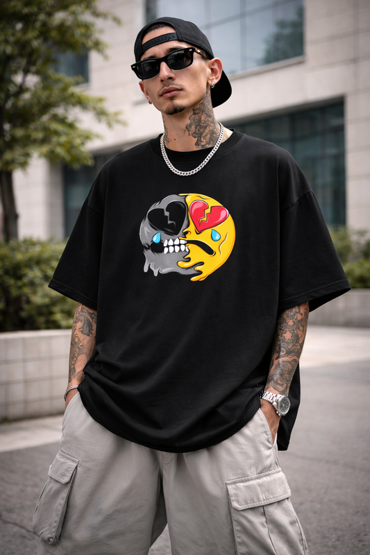 Oversized Classy T-Shirt-Emoji Edition